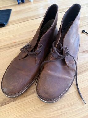 Clarks Brown Leather Men’s Chukka Boots